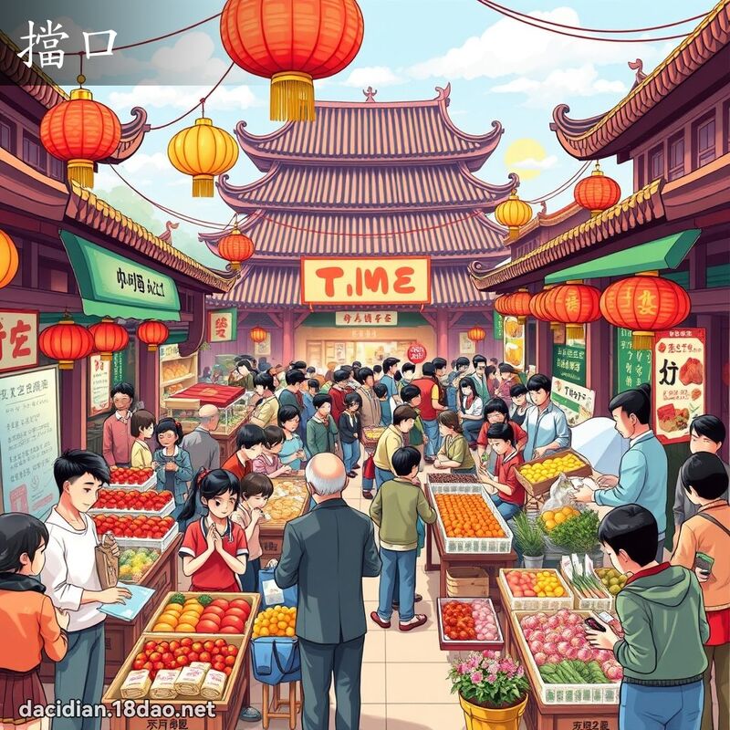 擋口 - 國語大辭典配圖