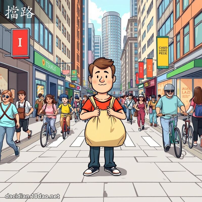 擋路 - 國語大辭典配圖