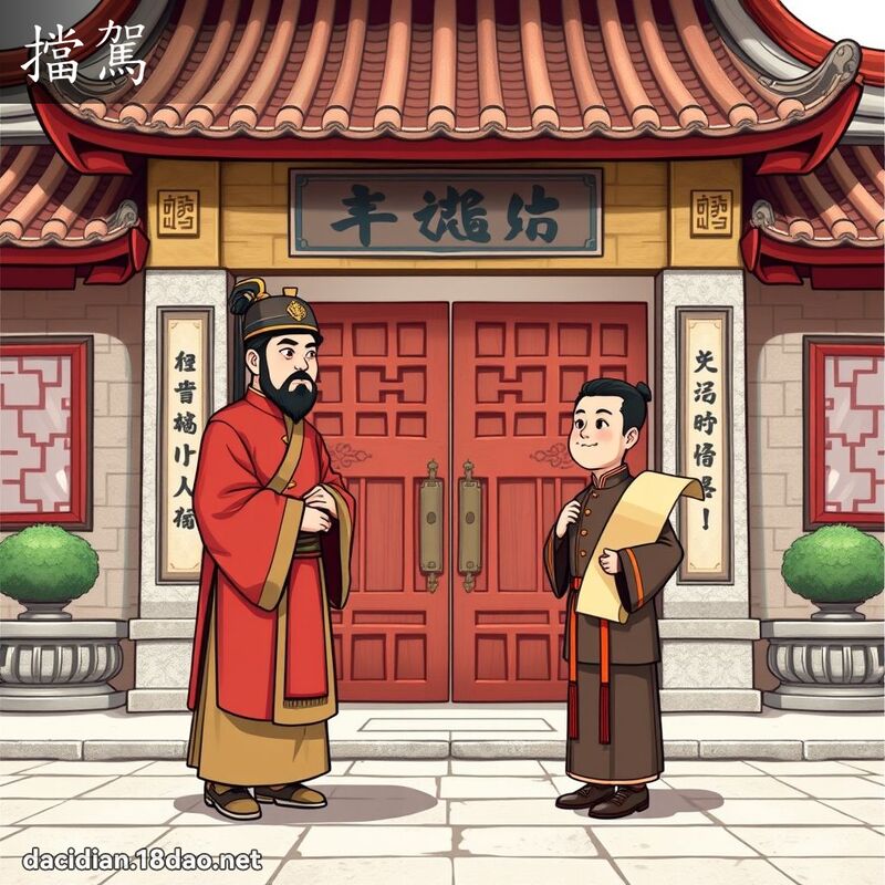 挡驾 - 国语大辞典配图