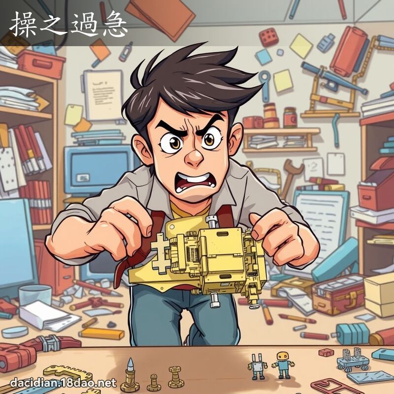 操之过急 - 国语大辞典配图