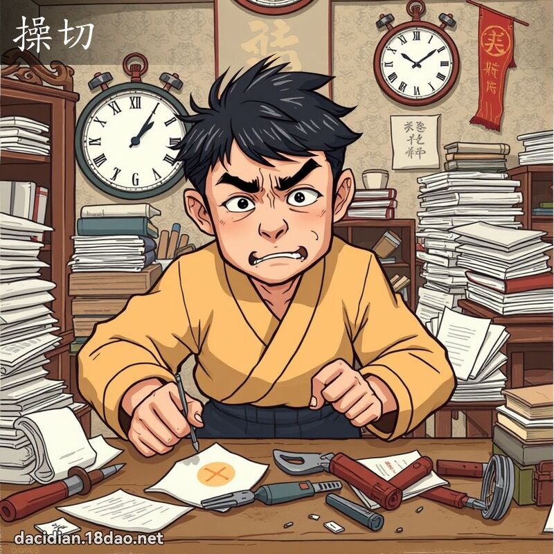 操切 - 国语大辞典配图