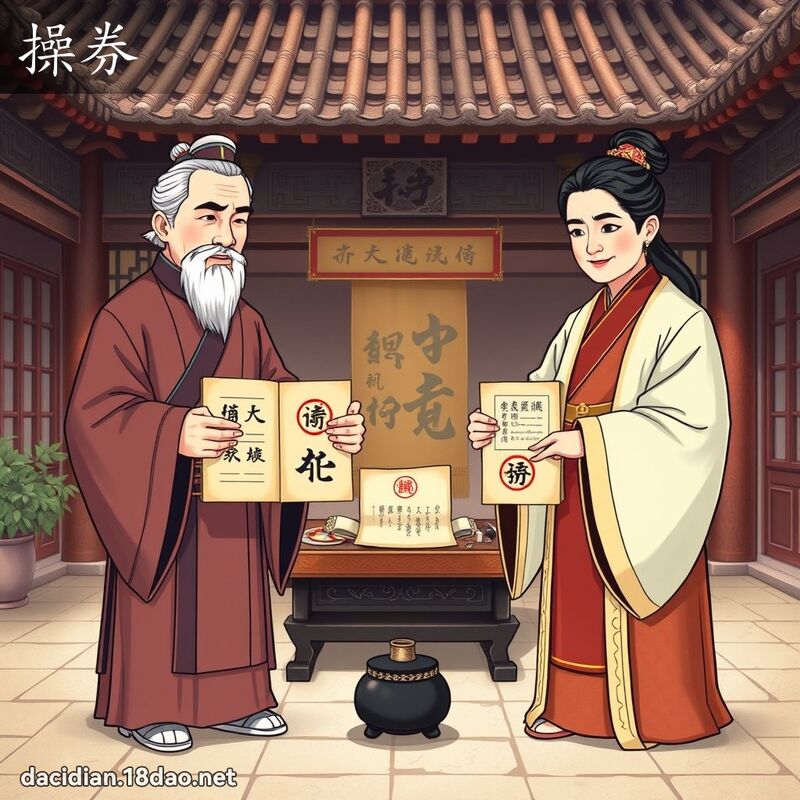 操券 - 国语大辞典配图