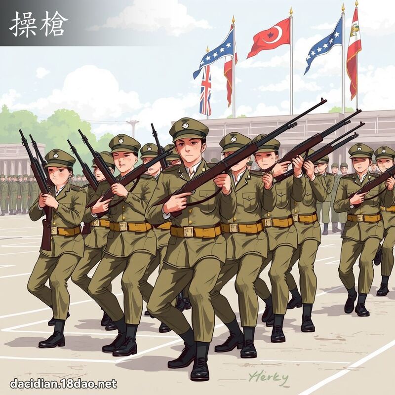 操枪 - 国语大辞典配图