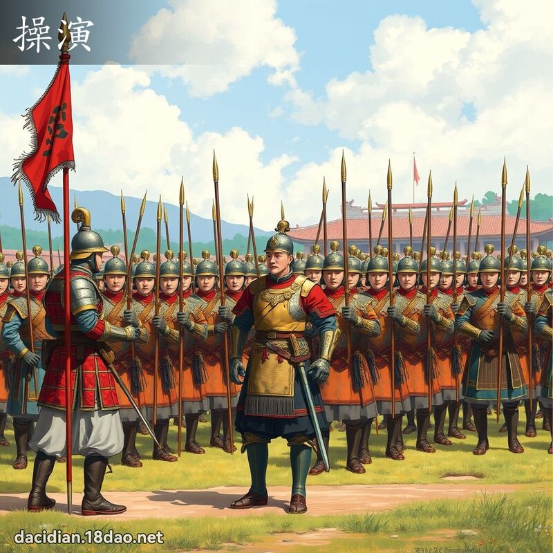 操演 - 国语大辞典配图