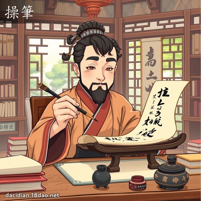 操笔 - 国语大辞典配图