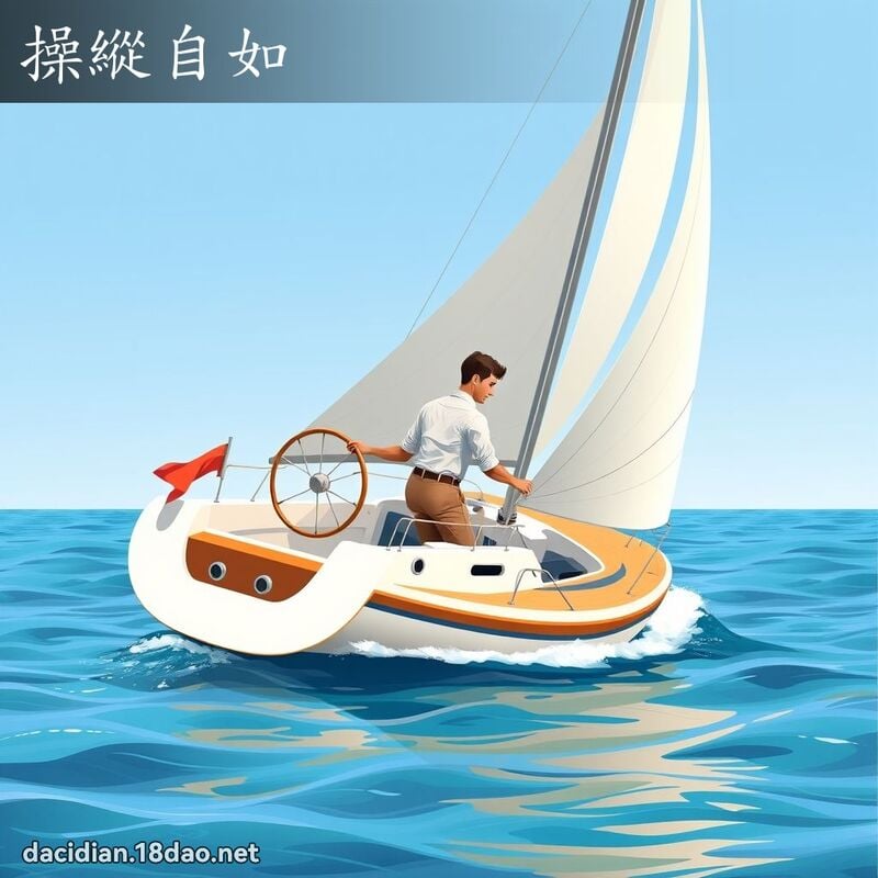 操纵自如 - 国语大辞典配图