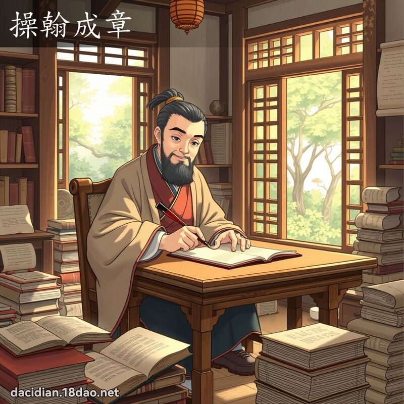 操翰成章 - 国语大辞典配图