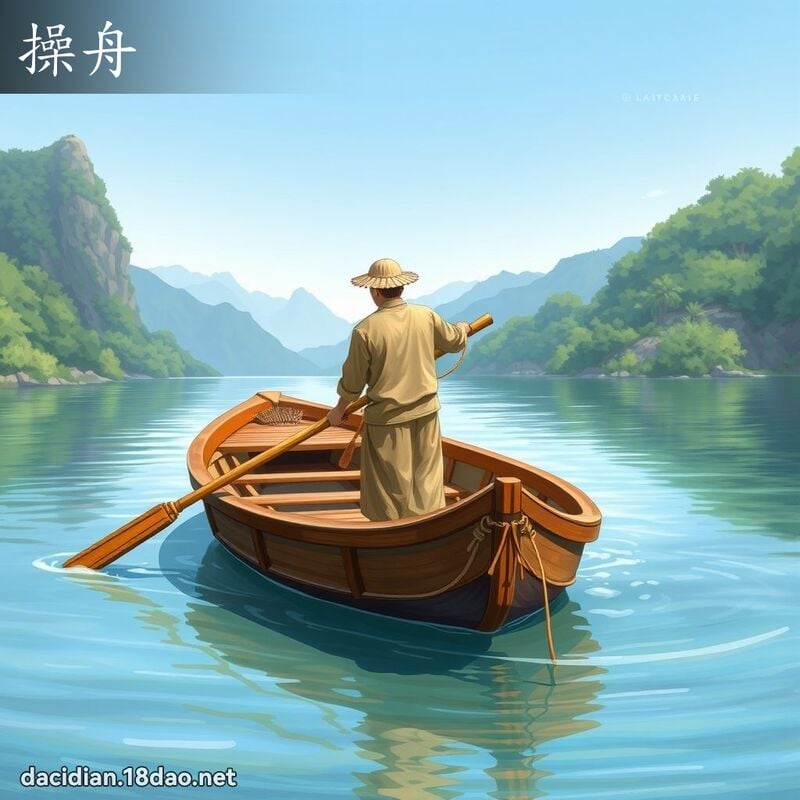 操舟 - 国语大辞典配图