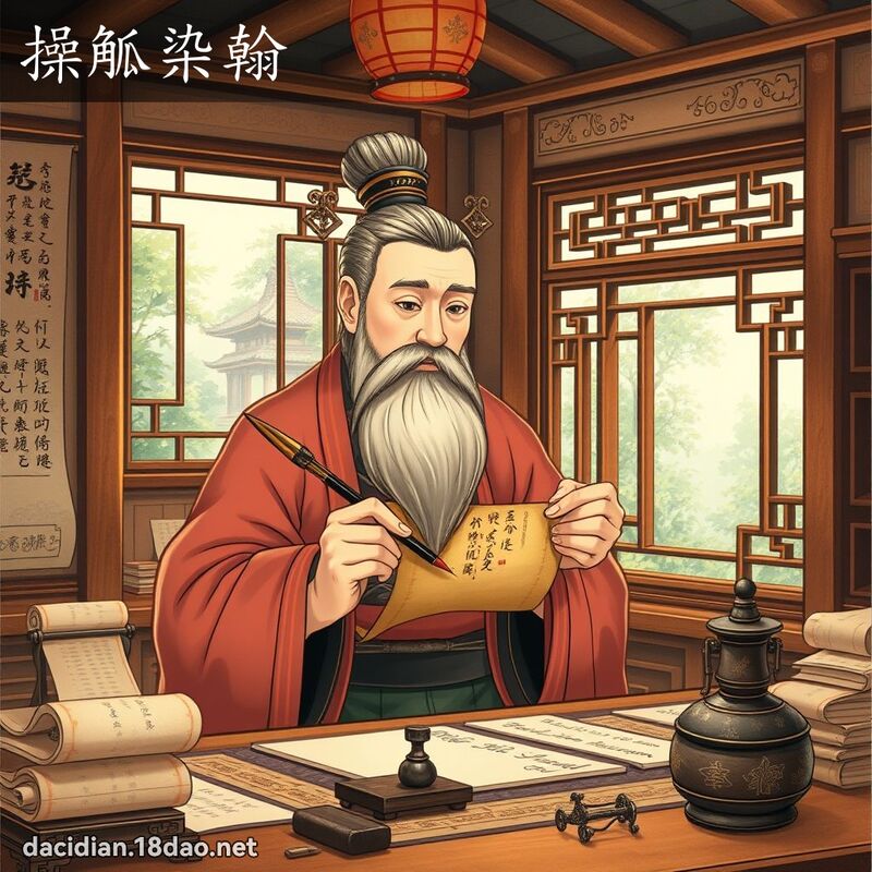 操觚染翰 - 国语大辞典配图