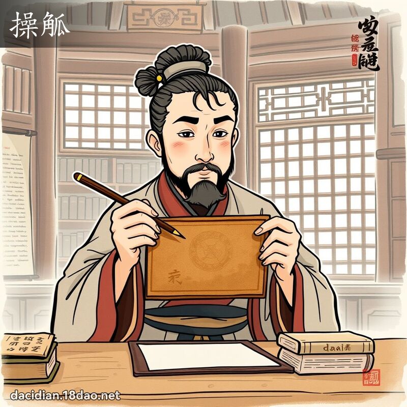 操觚 - 国语大辞典配图