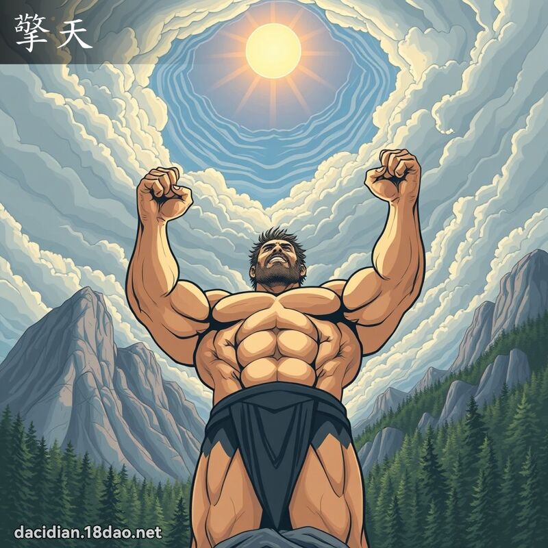 擎天 - 国语大辞典配图