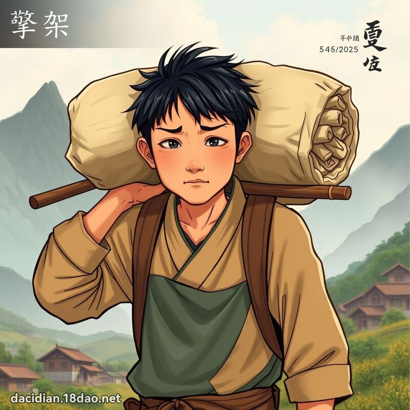 擎架 - 国语大辞典配图