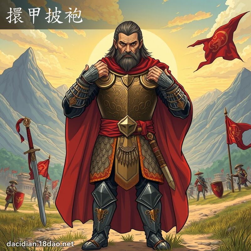 擐甲披袍 - 國語大辭典配圖