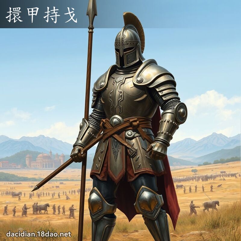 擐甲持戈 - 国语大辞典配图