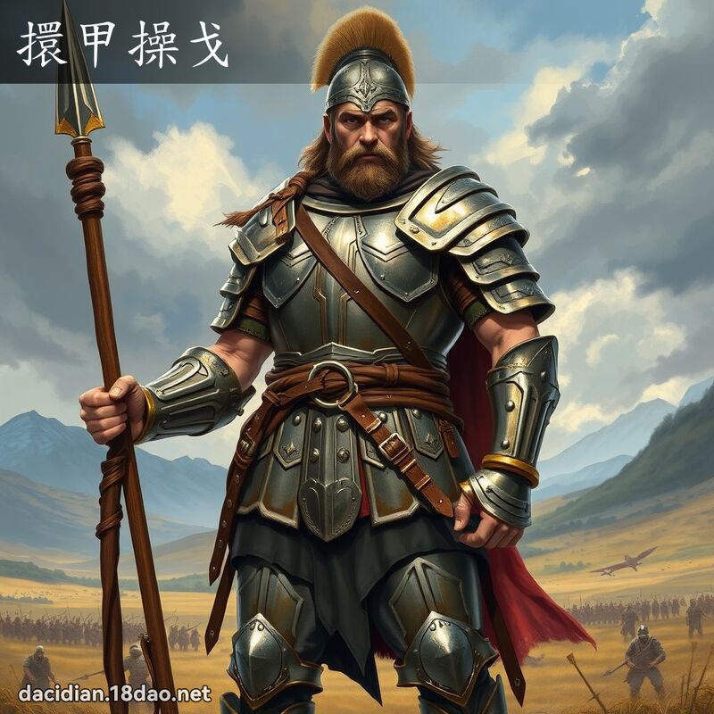 擐甲操戈 - 國語大辭典配圖