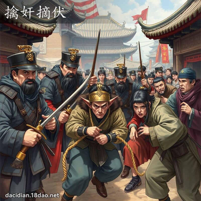 擒奸摘伏 - 国语大辞典配图