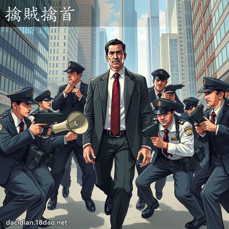 擒贼擒首 - 国语大辞典配图