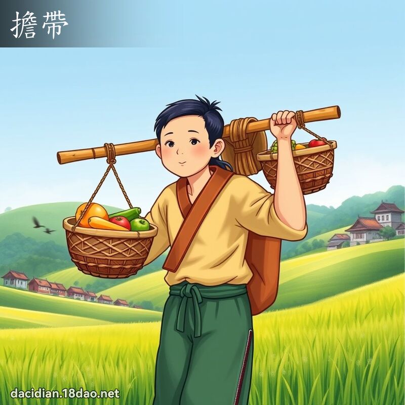 擔帶 - 國語大辭典配圖