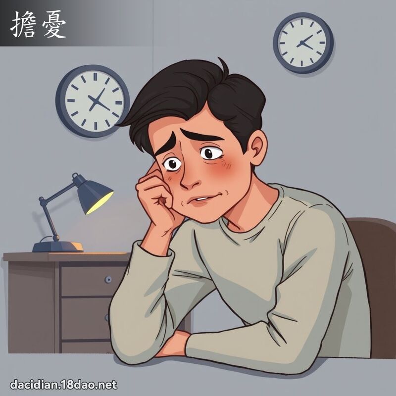 担忧 - 国语大辞典配图