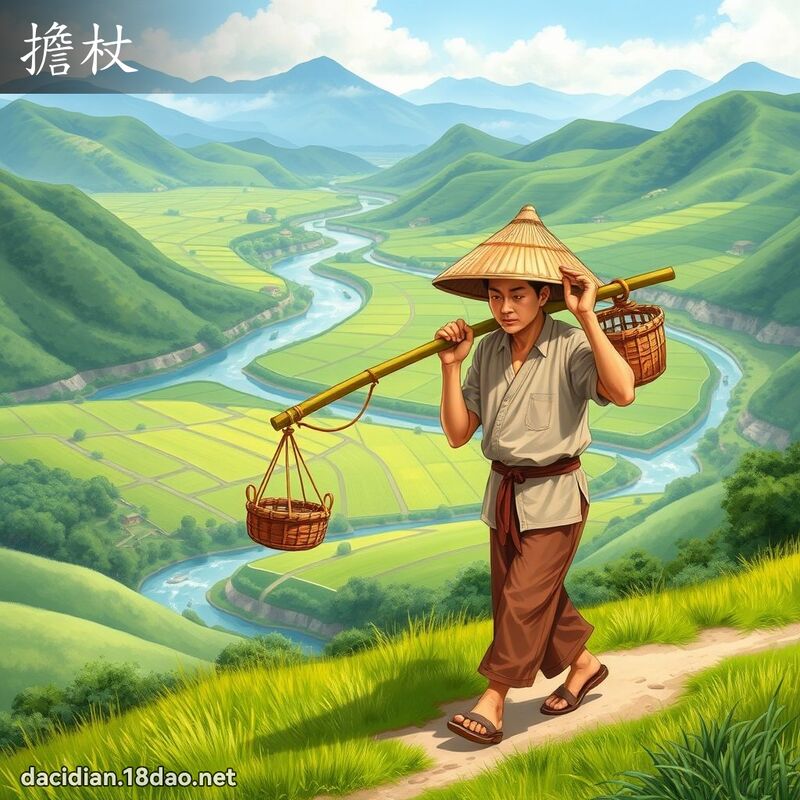 担杖 - 国语大辞典配图