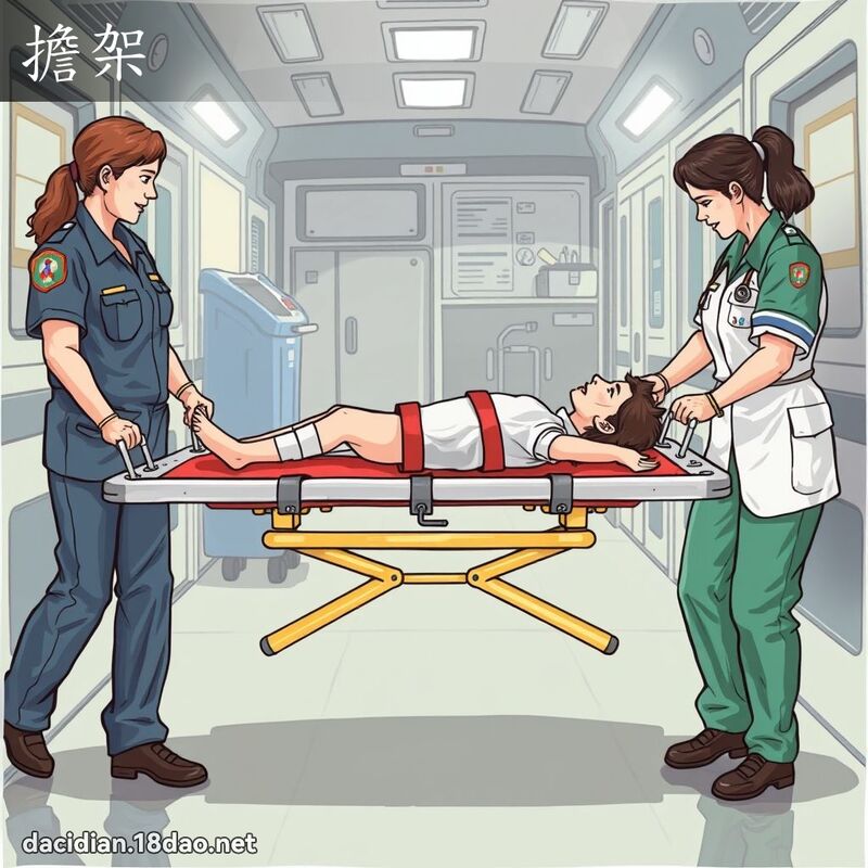担架 - 国语大辞典配图