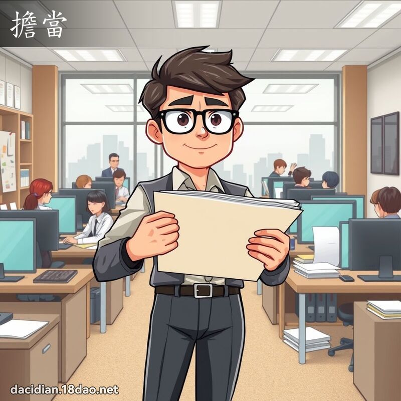 担当 - 国语大辞典配图