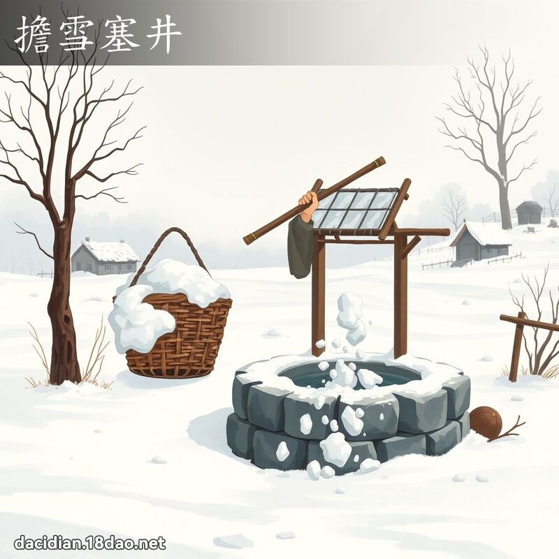 擔雪塞井 - 國語大辭典配圖