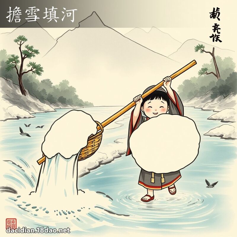 擔雪填河 - 國語大辭典配圖