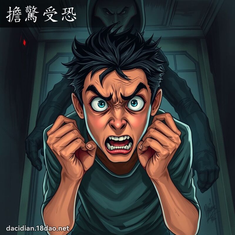 擔驚受恐 - 國語大辭典配圖
