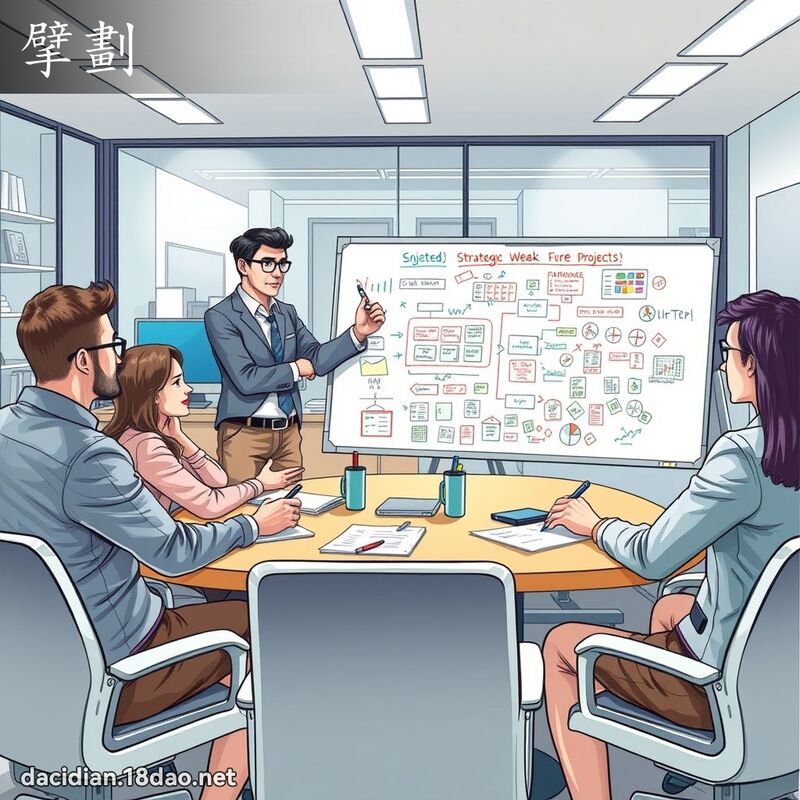 擘劃 - 國語大辭典配圖