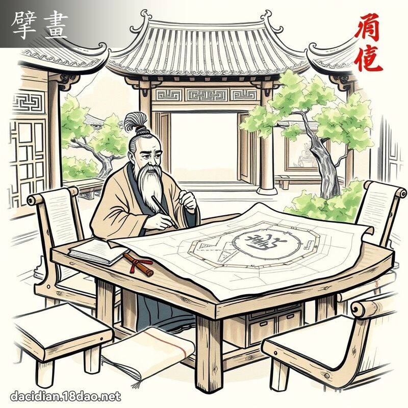 擘畫 - 國語大辭典配圖