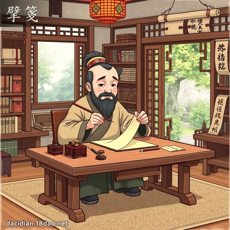 擘箋 - 國語大辭典配圖