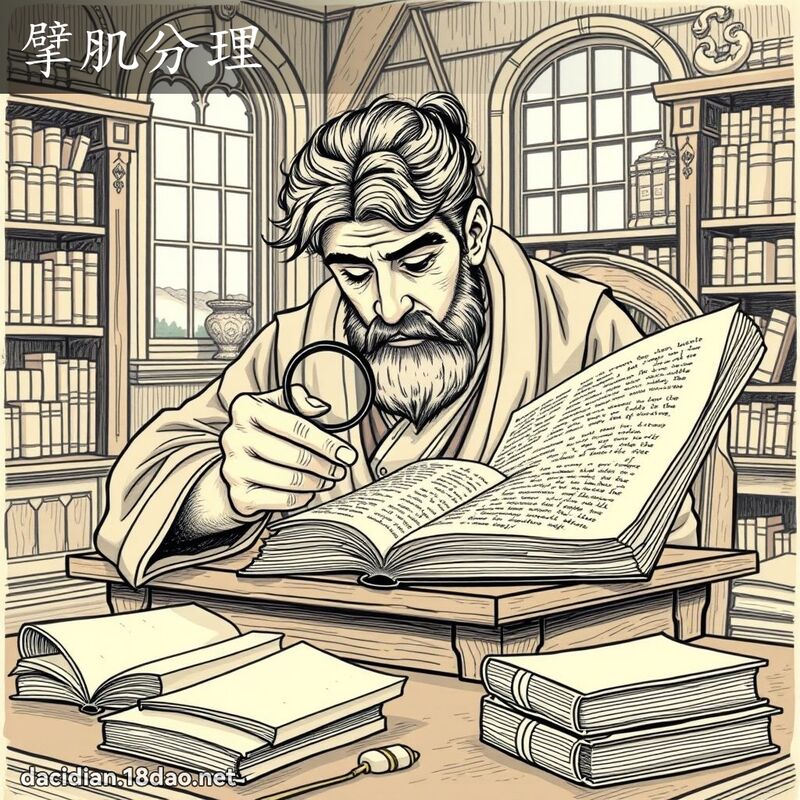 擘肌分理 - 國語大辭典配圖
