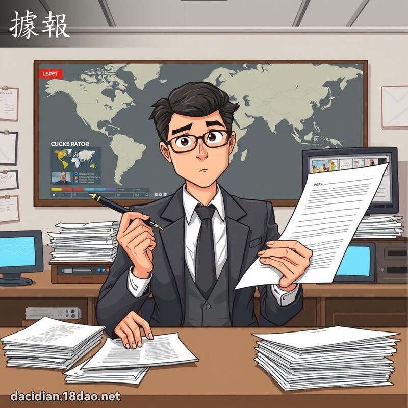 據報 - 國語大辭典配圖