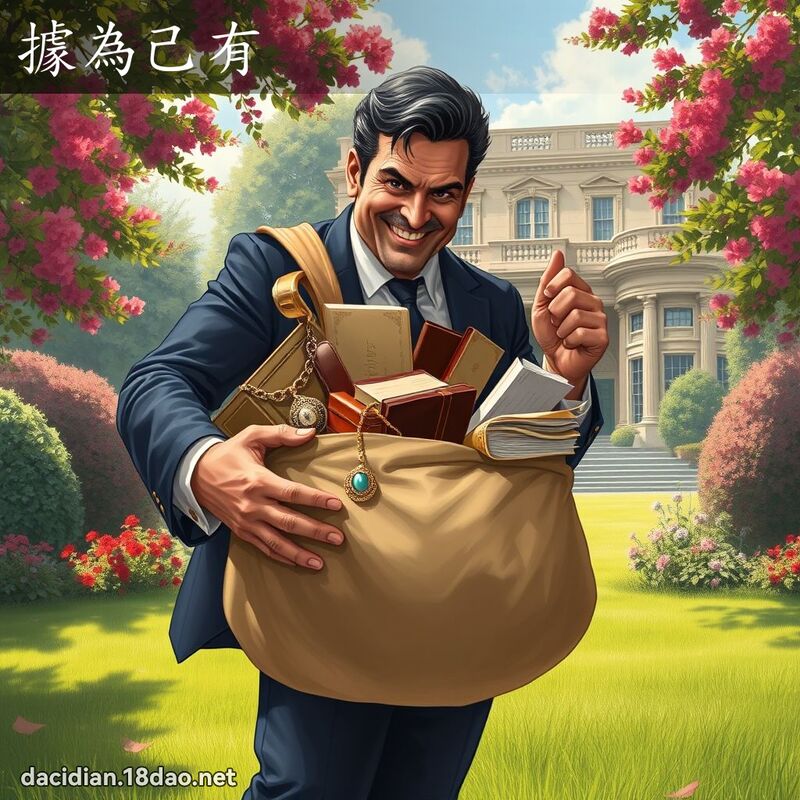 據為己有 - 國語大辭典配圖