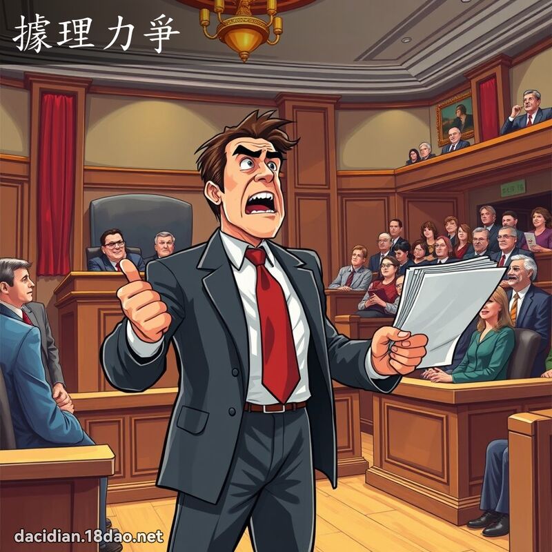 據理力爭 - 國語大辭典配圖