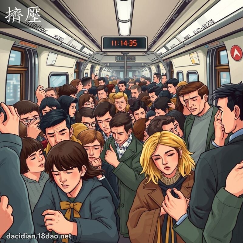 擠壓 - 國語大辭典配圖