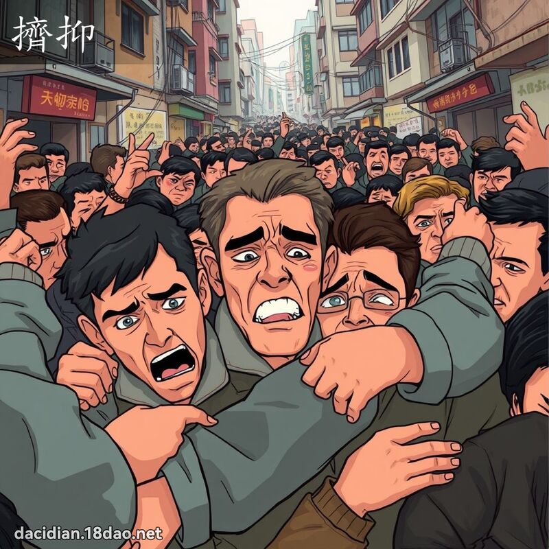 挤抑 - 国语大辞典配图