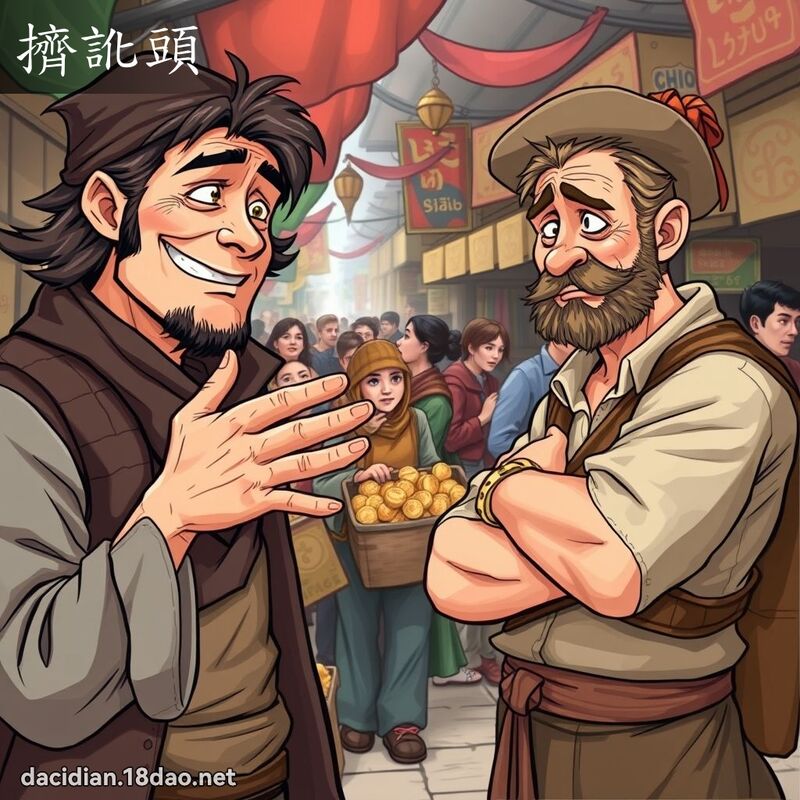 擠訛頭 - 國語大辭典配圖