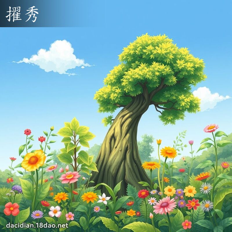 擢秀 - 國語大辭典配圖