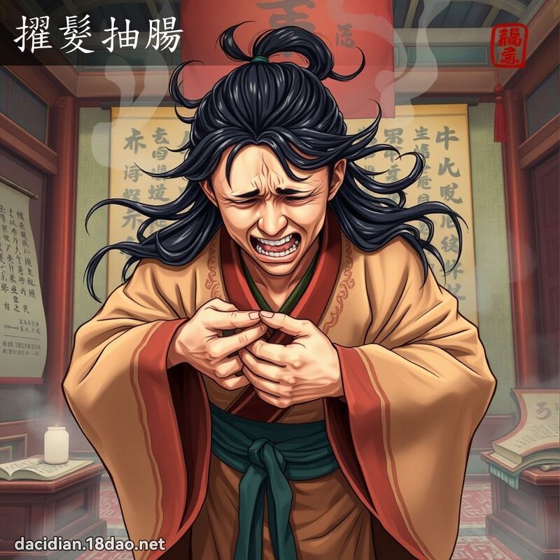 擢髮抽腸 - 國語大辭典配圖