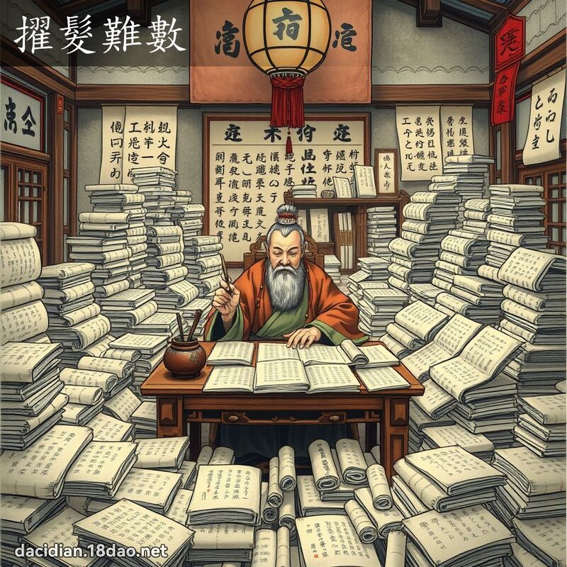 擢发难数 - 国语大辞典配图