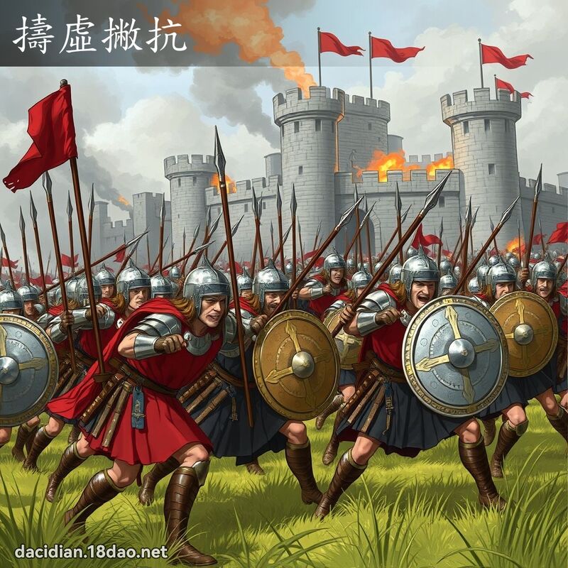 擣虚撇抗 - 国语大辞典配图
