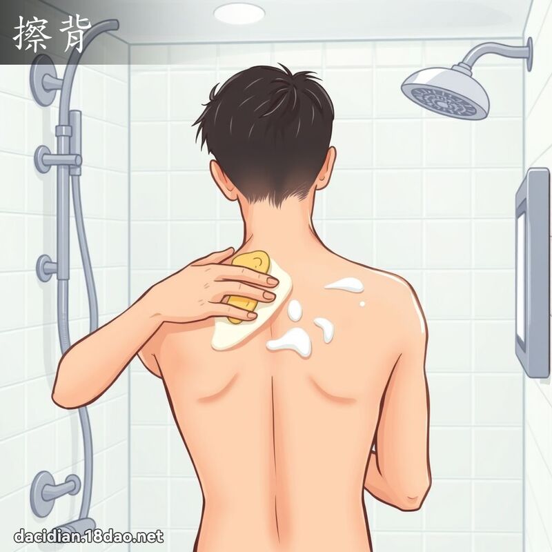 擦背 - 国语大辞典配图