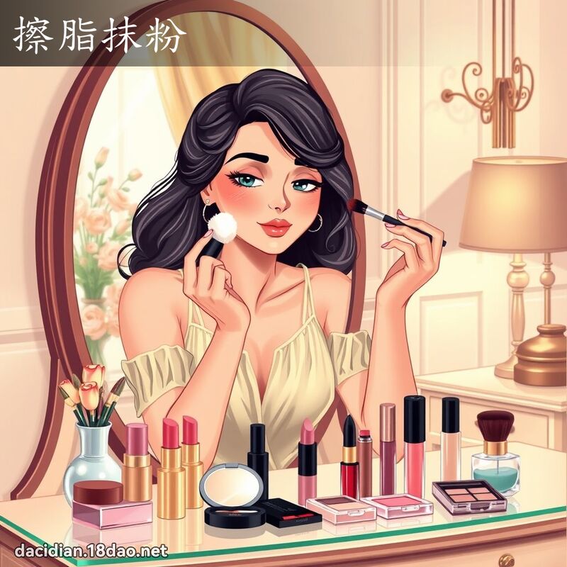 擦脂抹粉 - 國語大辭典配圖