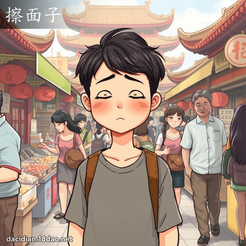 擦面子 - 國語大辭典配圖