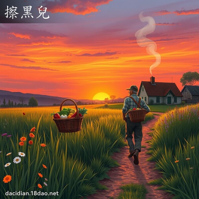 擦黑儿 - 国语大辞典配图