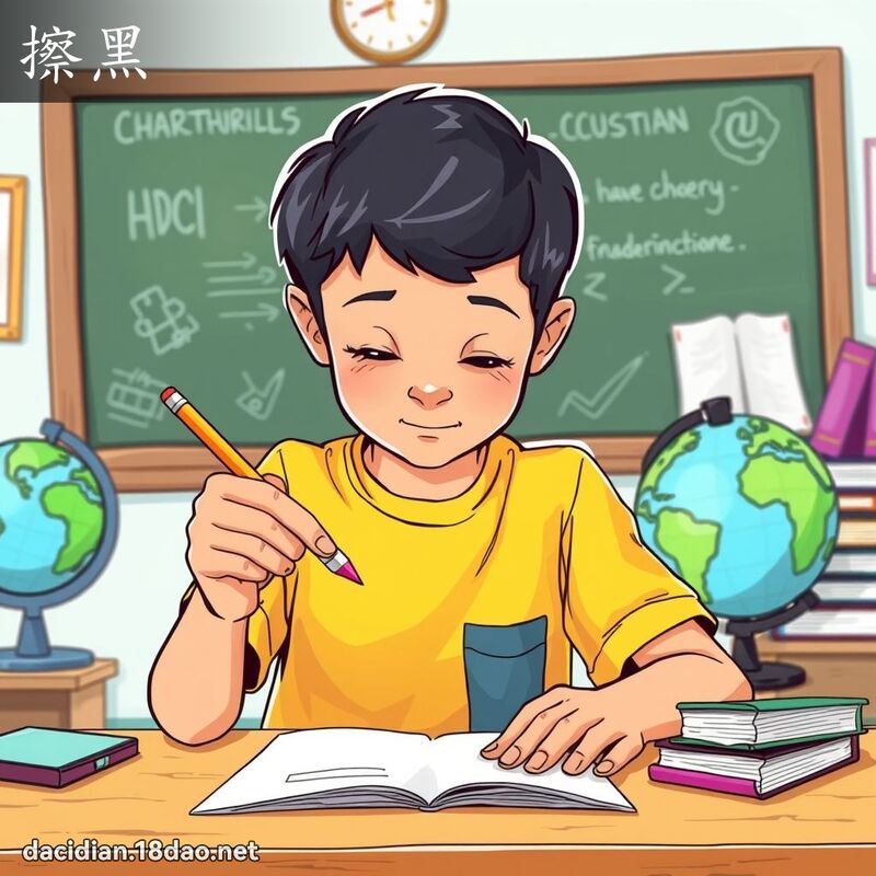 擦黑 - 国语大辞典配图