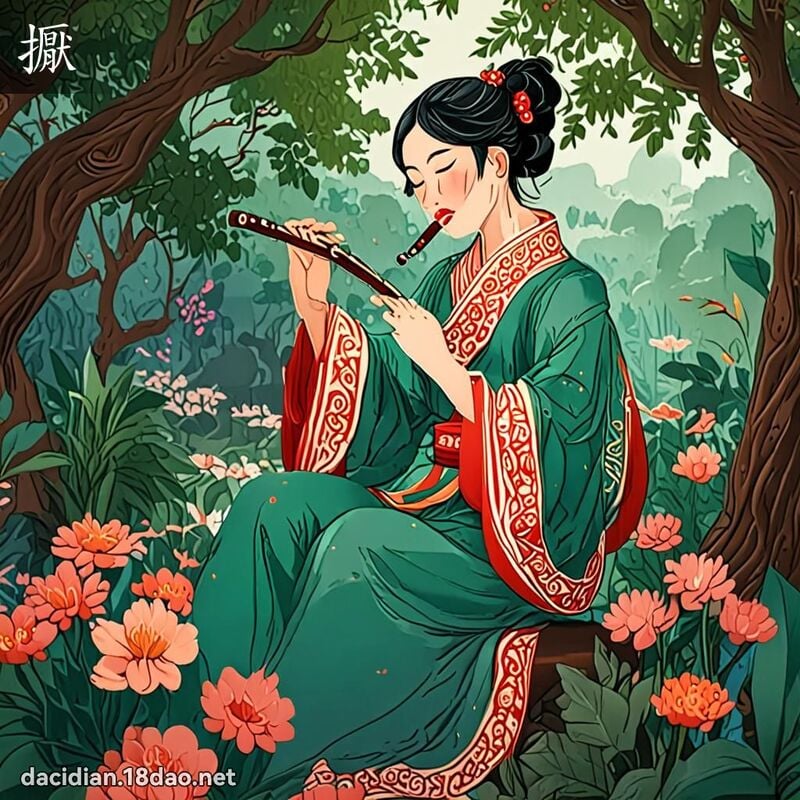 擫 - 國語大辭典配圖