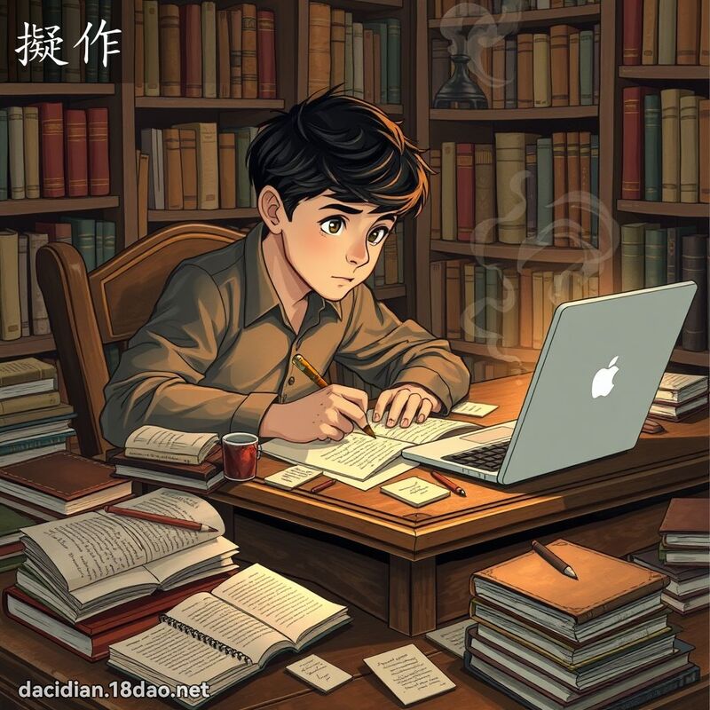擬作 - 国语大辞典配图